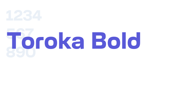 Toroka Bold font free