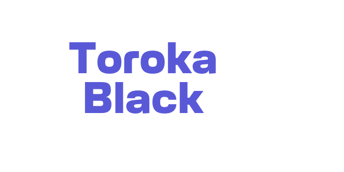 Toroka Black Font Download