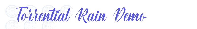 Torrential Rain Demo font download