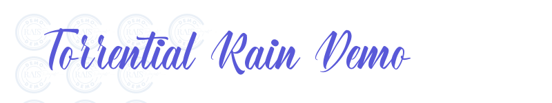 Torrential Rain Demo-related font