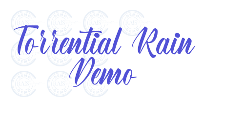 Torrential Rain Demo-font-download