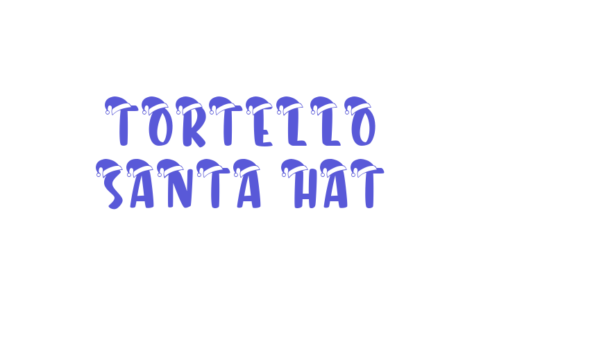 Tortello Santa Hat Font