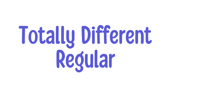 Totally Different Regular Font Download