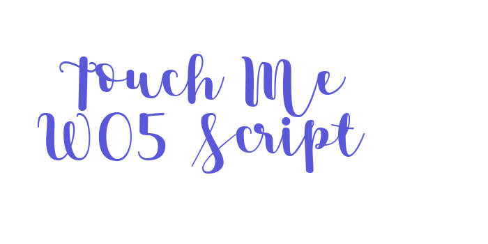 Touch Me W05 Script Font Download