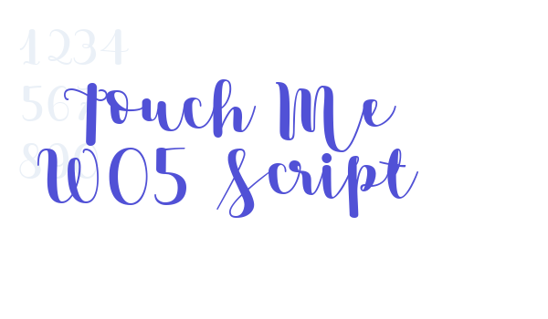 Touch Me W05 Script font download