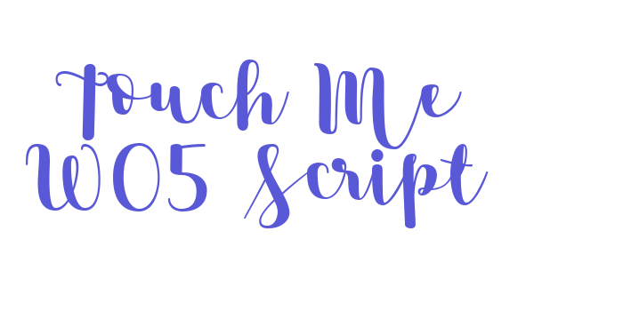 Touch Me W05 Script Font