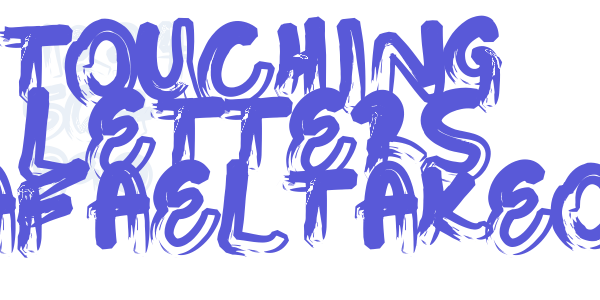 Touching Letters RafaelTakeo font free