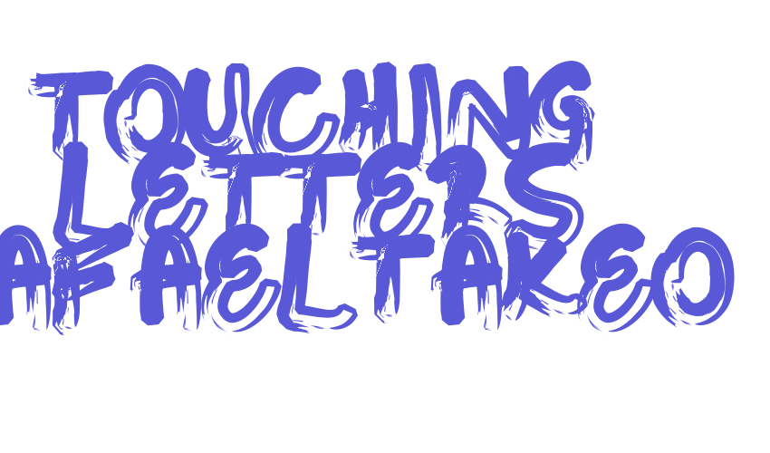 Touching Letters RafaelTakeo Font Download