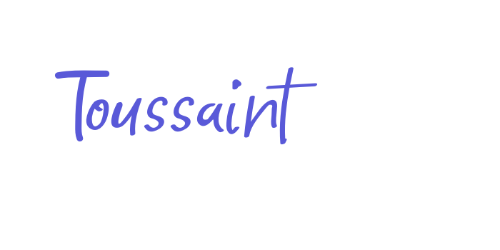 Toussaint Font Download