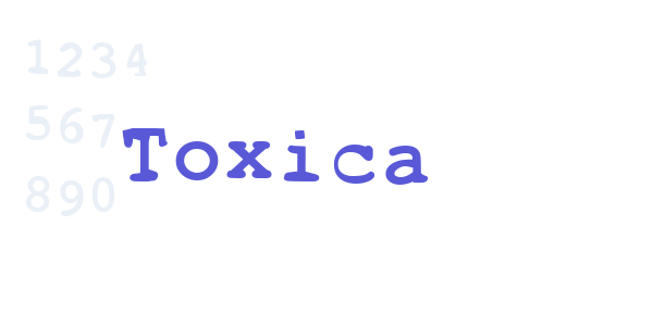 Toxica font