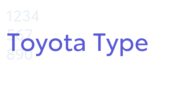 Toyota Type font free