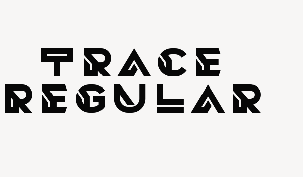 Trace Regular Font