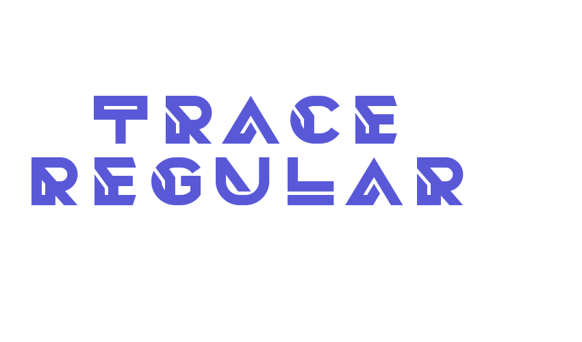 Trace Regular Font