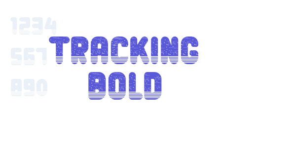 Tracking Bold font free