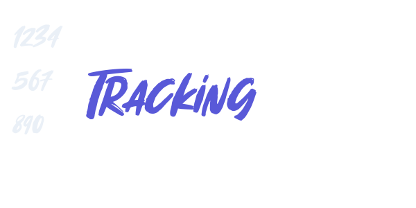 Tracking font free