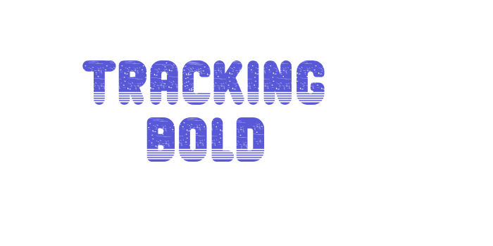 Tracking Bold Font Download