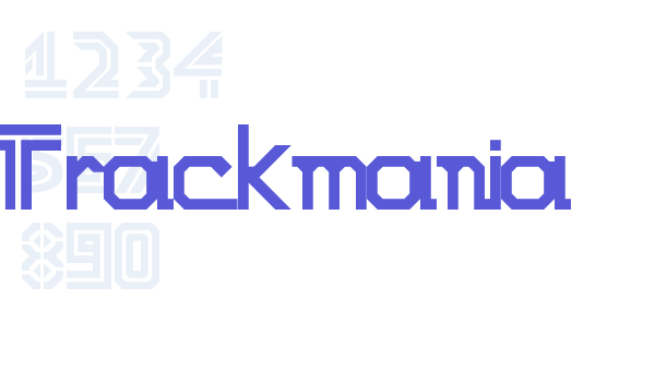 Trackmania Font