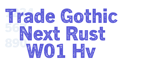 Trade Gothic Next Rust W01 Hv font free