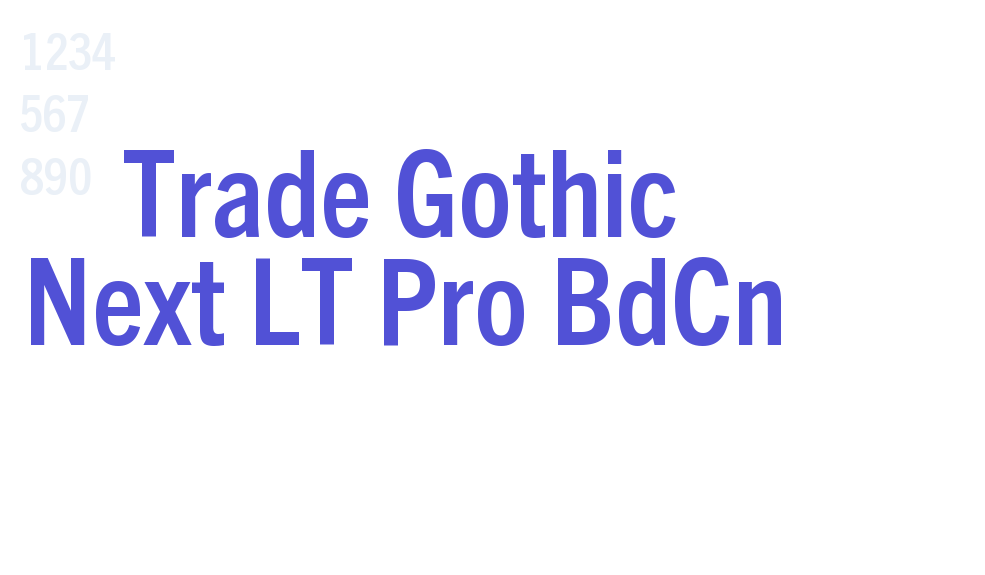 Trade Gothic Next LT Pro BdCn-font-download