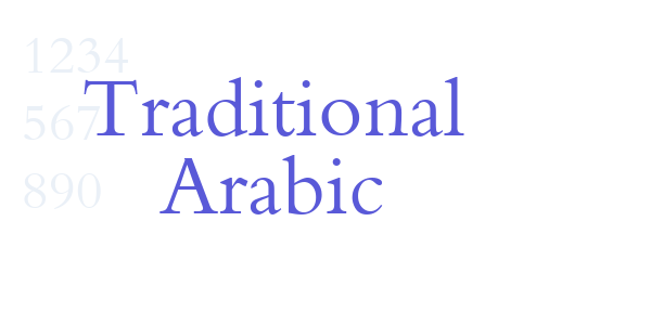 Traditional Arabic font free