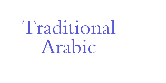 Traditional Arabic Font Download