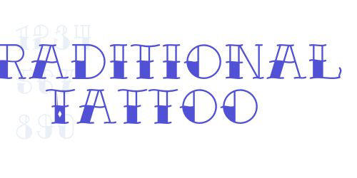 Traditional Tattoo-font-download