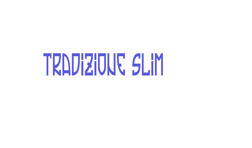 Tradizione Slim Font