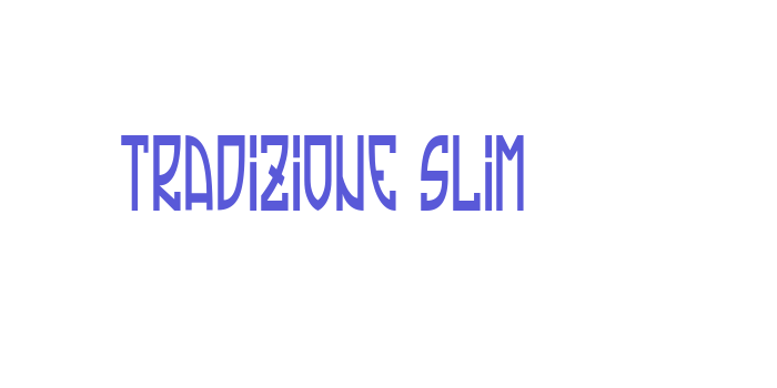 Tradizione Slim Font Download