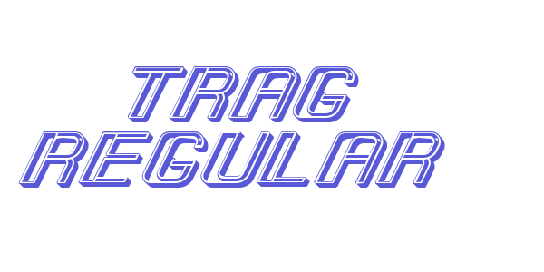 Trag Regular font free