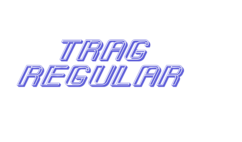 Trag Regular Font