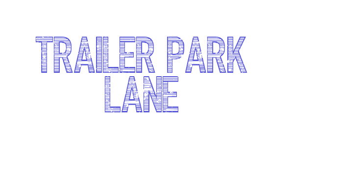 Trailer Park Lane Font Download