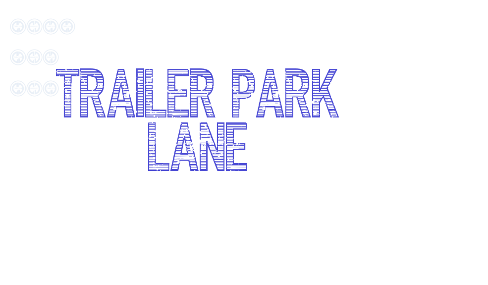 Trailer Park Lane-font-download