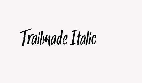 Trailmade Italic Font