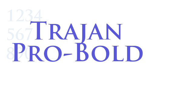 Trajan Pro-Bold font free