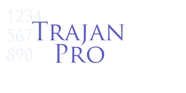 Trajan Pro font free