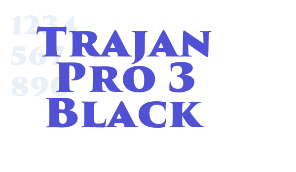 Trajan Pro 3 Black font download