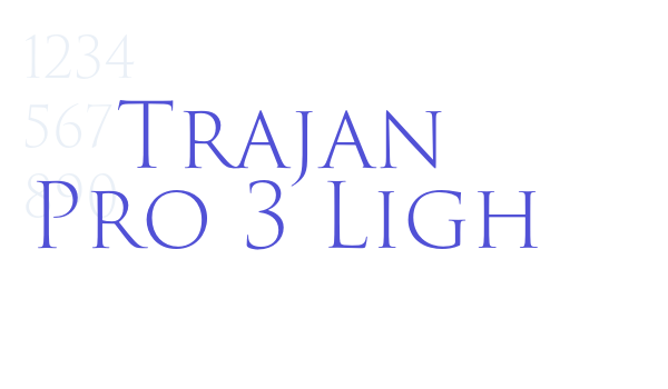 Trajan Pro 3 Ligh font download