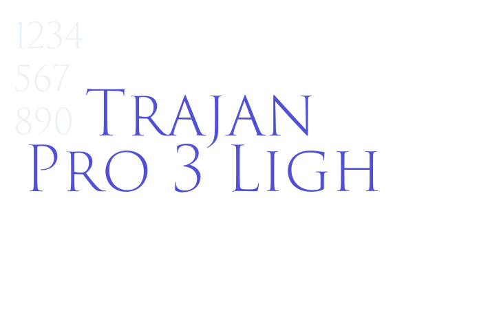 Trajan Pro 3 Ligh font download