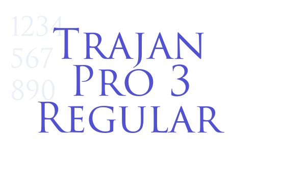 Trajan Pro 3 Regular font download