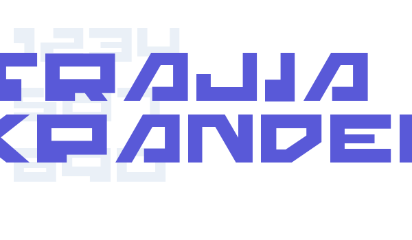 Trajia Expanded font free