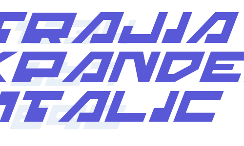 Trajia Expanded Italic Font