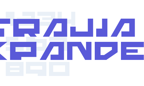 Trajia Expanded Font