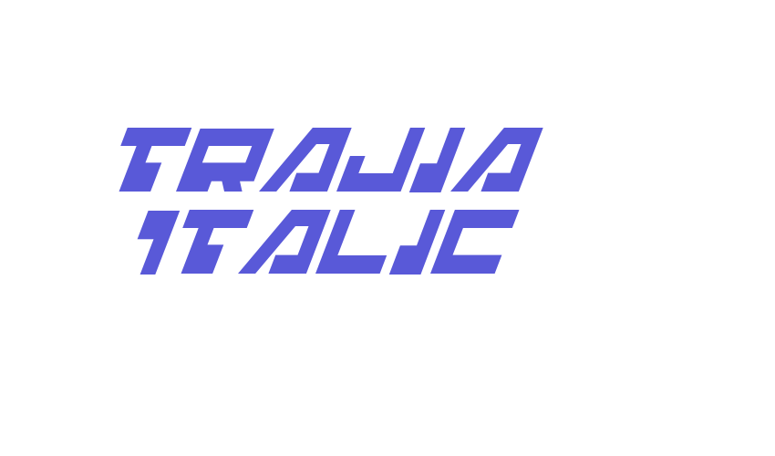 Trajia Italic Font