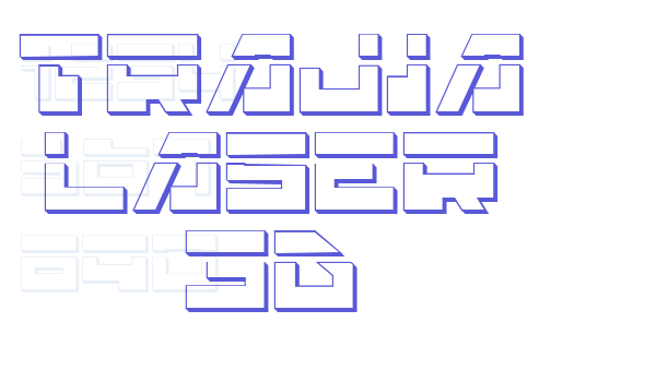 Trajia Laser 3D font free