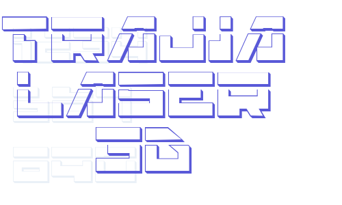 Trajia Laser 3D Font