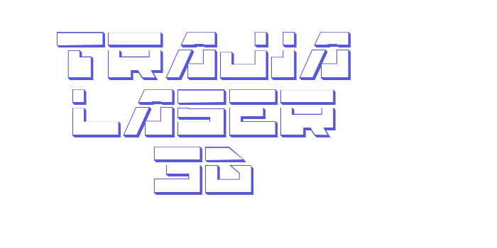 Trajia Laser 3D Font Download