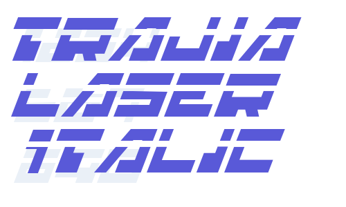 Trajia Laser Italic Font