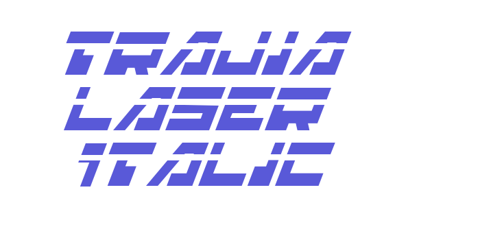 Trajia Laser Italic Font Download