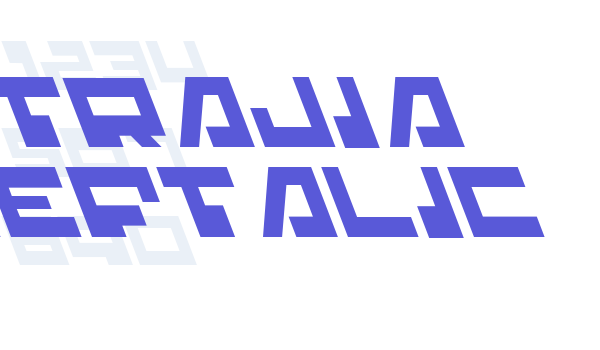 Trajia Leftalic font free