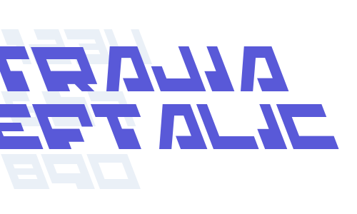 Trajia Leftalic Font